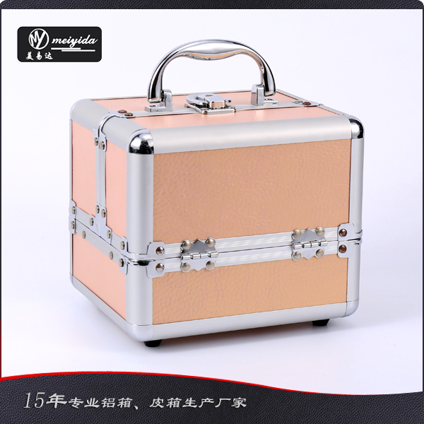 裸粉手提化妆箱 D-...